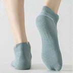 Yoga Socks Men Cotton Thin Silicone Non-slip Grip Pilates Low-ankle Sock