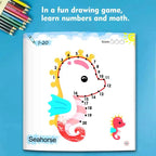 Line drawing, children's doodle books, learning numbers, early education to improve grades, fun drawing games, holiday gifts