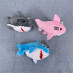 NEW 3Colors , Size 8CM Stuffed Plush Shark Ocean Animal Plush Toy Doll , With Keychain Gift