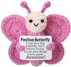 Funny Crochet Positive Inspirational Emotional Support Owl Doll Home Room Decoration Handmade Knitted Owl Desktop Ornament Gift