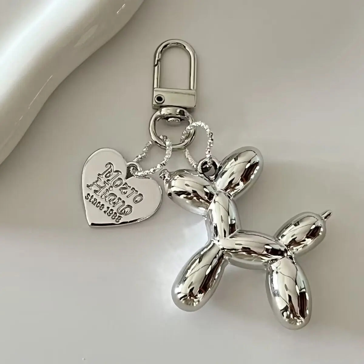 Jelly Cute Jelly Balloon Dog Keychain Pendant Cartoon Dog Chain Keychain - Lovely Accessory Jewelry Gift for Unisex Keys