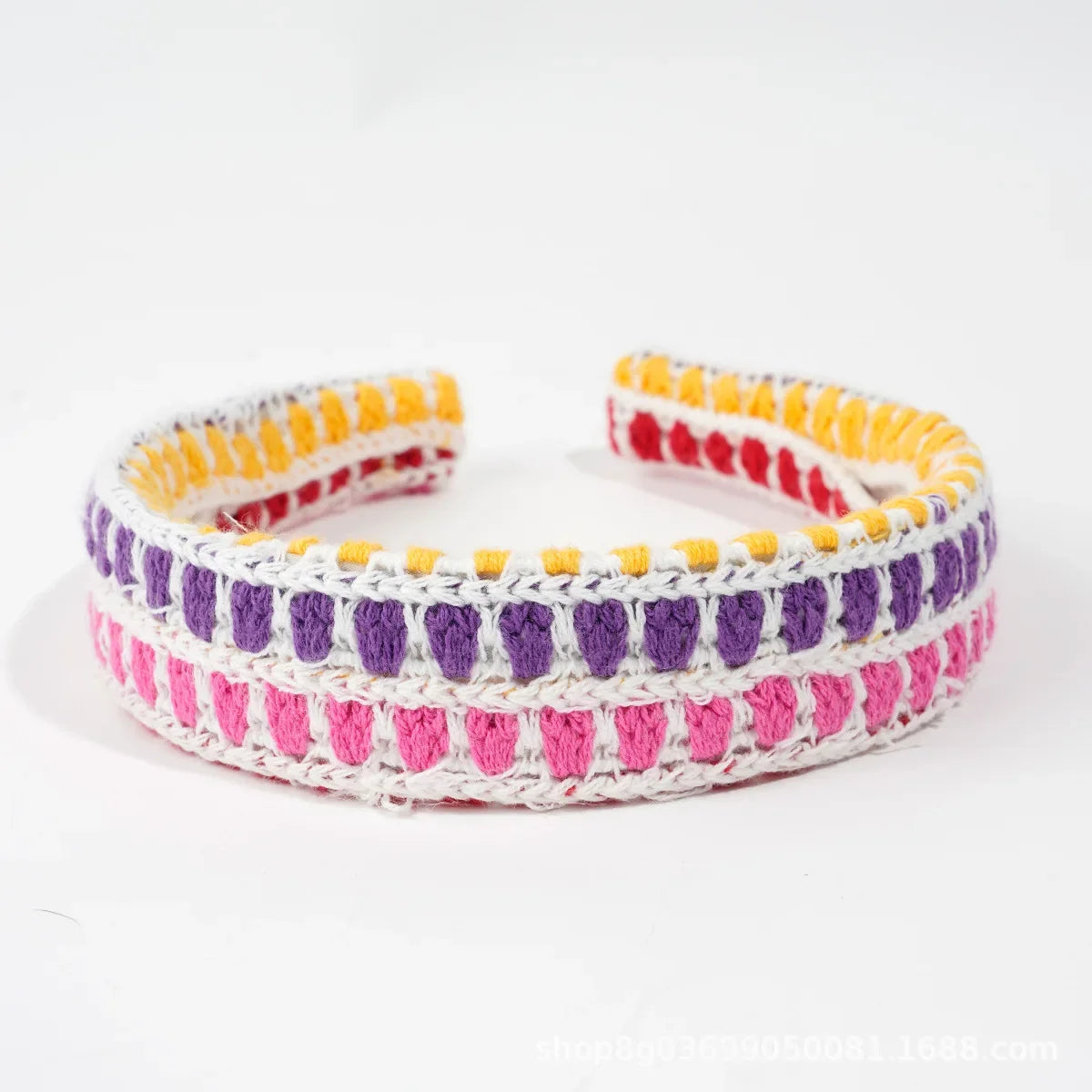 NEW Knitted Headband Bohemian Style Summer Seaside Vacation Handmade Head Band Hair Accessories for Women Girls