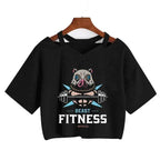 Demon Slayer T Shirt Nezuko Tshirt Women Kimetsu No Yaiba Crop Top Tees Japanese Anime Tanjirou Kamado Tops Manga T-shirt Female