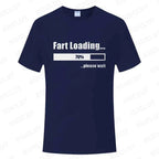 Huge Fart Loading Men's T-shirt Humor Tee Joke Gag Tshirt for Dad Gifts Guys Male Clothes Short Sleeve Tees Funny Graphic Tops