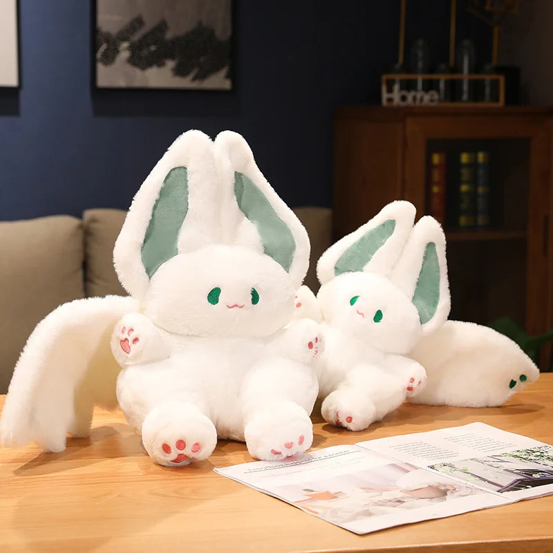 15cm/25cm/35cm Kawaii Bat Rabbit Plush Toys Cute Bat Plush Pendant Keychain Backpack Decor Doll Girthday Christmas Gift For Kids