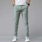 2024 Spring Summer Ultra-thin Men's Stretch Slim Straight Casual Pants High Quality Fashion Breathable Golf Sports Trousers