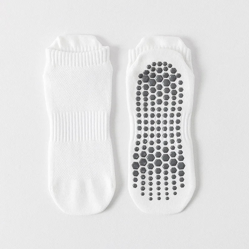 Yoga Socks Men Cotton Thin Silicone Non-slip Grip Pilates Low-ankle Sock
