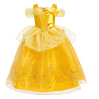 Girls Belle Deluxe Princess Costume – Beauty and Beast Cosplay Dress