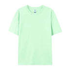 100% Cotton Solid Tshirts Men Woman Short Sleeve Fashion Brand Trend Casual Soft Clothing Tees Customized Products Summer Tops