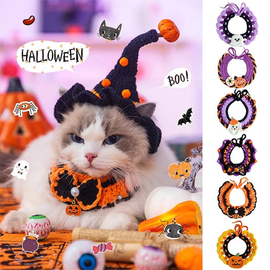 Halloween Cat Collar – Scarf Costume for Pets