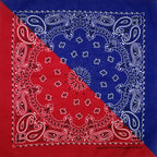 New Fashion Hip Hop 100% Cotton Bandana Square Scarf Gradient Color Paisley Headband Printed For Women/Men/Boys/Girls