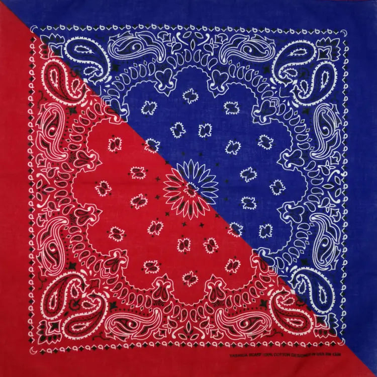 New Fashion Hip Hop 100% Cotton Bandana Square Scarf Gradient Color Paisley Headband Printed For Women/Men/Boys/Girls