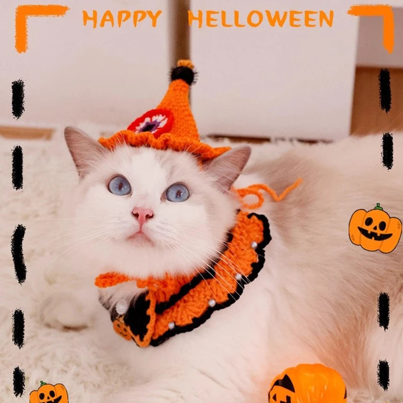 Halloween Cat Collar – Scarf Costume for Pets