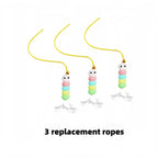 New Type Of Electric Cat Toy with 2 Ropes Smart Hanging Door Auto Swing Feather Toy A Self-entertainment And Cat-teasing Wonder