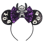 2026 Latest Halloween Cobweb Ears Headband Women Festival DIY Mouse Hairband Kids Party Villains Cosplay DIY Hair Accessories