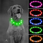 USB Rechargeable Luminous Collar Adjustable Led Glowing Dog Collar for Large Small Dogs Cat Night Light Collar Pet Safety Harnes - WTN Essentials 