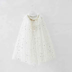 Girl Costume Children Elegant Dress Cape Kids Christmas Halloween Party Supply Girl Tulle Cloak Elsa Rapunzel Cosplay Accessory