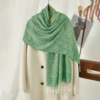 Ethnic Paisley Embroidery Viscose Hijab Retro Cashew Cotton Muslim Women Scarf Wraps Ladies Elegant Shawls Turban Headscarf