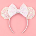 New Trendy Mouse Ears Headband 3.3"Velvet For Girls Soft Bow Hairband Halloween Festival Party Trip DIY Hair Accessories Gifts