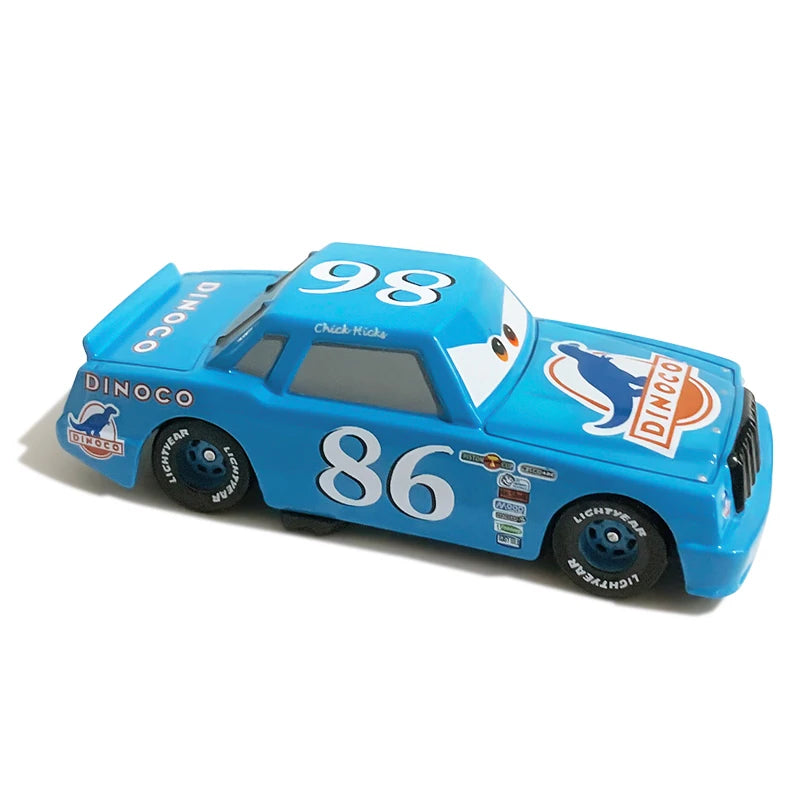 Disney Pixar Cars Piston Cup Racer Lightning McQueen Plated Version Magenta Color Alloy Diecast Model Toy Cars Children's Gift