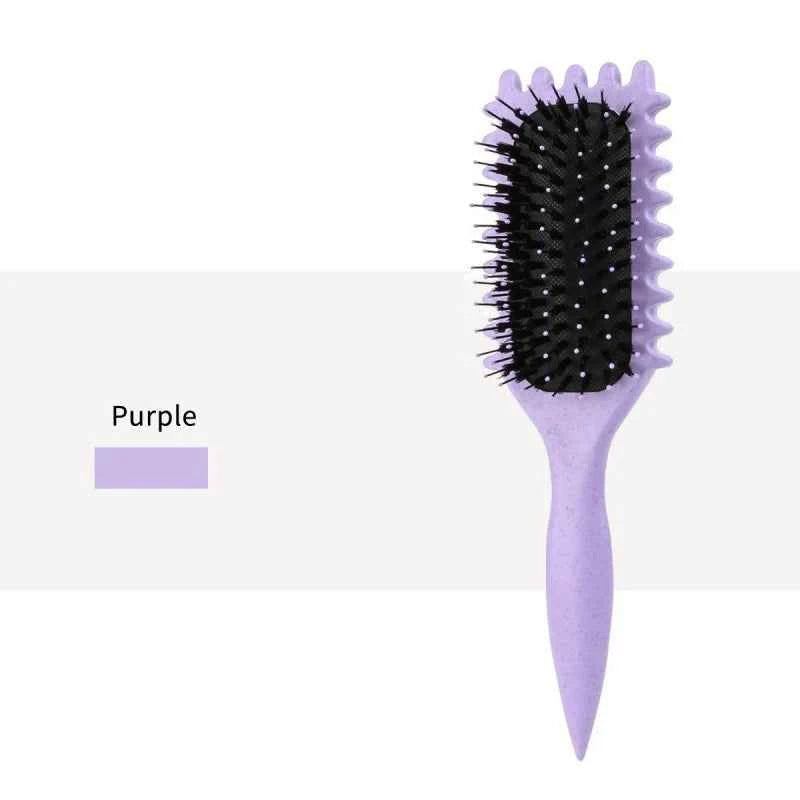1PC Salon Quality Curling Hair Styling Brush for Men & Women Comb And Shape Curly Hair Reduce Pulling Hairdressing Tool