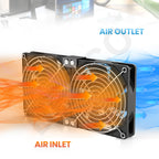 120mm 3000RPM Fan Cooling With Controller 12cm 12V 220V Btc Machine Chassis Workstation Cabinet Radiator Server Fan