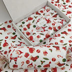 10/20 Sheets, Santa and Christmas Gift Patterned Tissue Paper, Santa, Christmas Gifts, Christmas Stockings, Colored Lights, Christmas