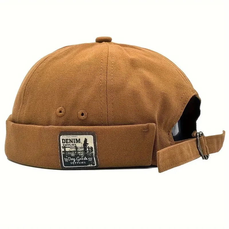 Unisex Vintage Dome Melon Docker Cap Brimless Beanie Hat