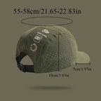 1pc unisex Breathable Unisex Baseball Cap,Outdoor windproof Camping Breathable Golfcap for Sun Protection Quick drying HikingHat