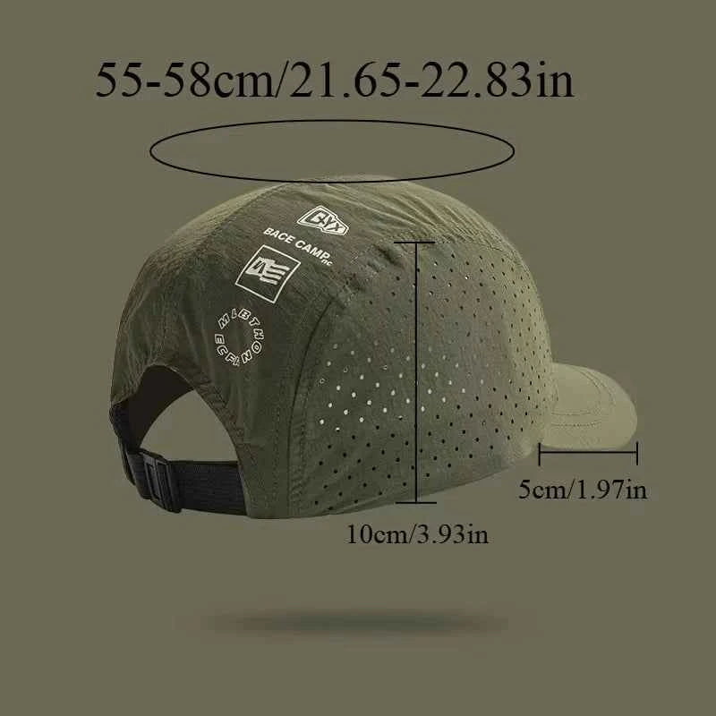 1pc unisex Breathable Unisex Baseball Cap,Outdoor windproof Camping Breathable Golfcap for Sun Protection Quick drying HikingHat