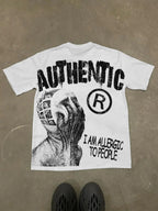 Harajuku Letter Graphic T Shirts Y2k Tops Men Women High Street Oversized T Shirt Pro Choice Streetwear Vintage Tee Clothing
