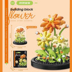Potted Building Block Simulation Succulent Bouquet Creative Puzzle Building Block Eternal Flower Home Decoration Rose