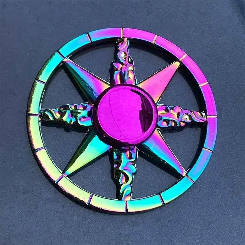 1 piece set colorful fidget spinner for adults zinc alloy stress relief toy office anxiety relief stress relief leisure gift
