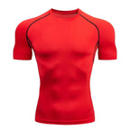 Men's T Shirt Outdoor Training Fitness Gym Jogging Running Sweatshirt Bat/-Man Compression Shirts Tight Elastic Breathable