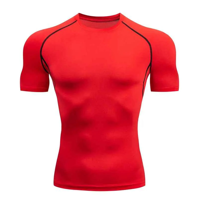Men's T Shirt Outdoor Training Fitness Gym Jogging Running Sweatshirt Bat/-Man Compression Shirts Tight Elastic Breathable