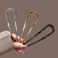 U-Shaped Hair Fork Fashion Tortoiseshell Acetate Acrylic Hairpin Geometric Headwear Hair Sticks Women Girls Hair Accessories