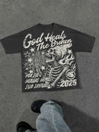 Harajuku Letter Graphic T Shirts Y2k Tops Men Women High Street Oversized T Shirt Pro Choice Streetwear Vintage Tee Clothing