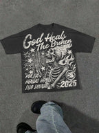 Harajuku Letter Graphic T Shirts Y2k Tops Men Women High Street Oversized T Shirt Pro Choice Streetwear Vintage Tee Clothing