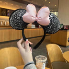 Cartoon Minnie Mouse Ear Headband New Holiday Party Christmas Snowman Headdress Cosplay for Adults Kids Hair Accessories