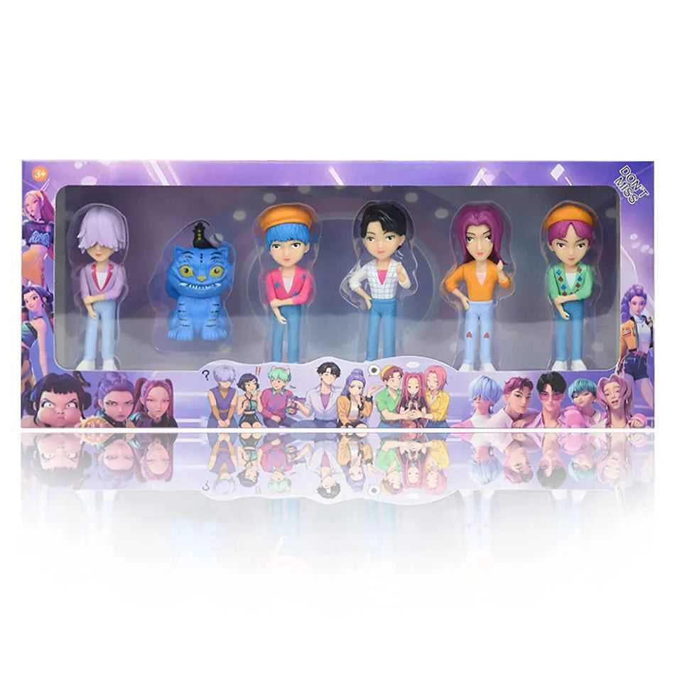 HOT Anime Kpops Demon Hunters Figure Rumi Zoe Mira anime polyvinyl chloride character collection desktop trinkets Childrens gift