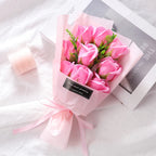 Rose Artificial Flowers Bouquet Valentine's Day Gift Decoration for  Girlfriend Gift Mother's Day Decor Fake Flower DIY Ornament