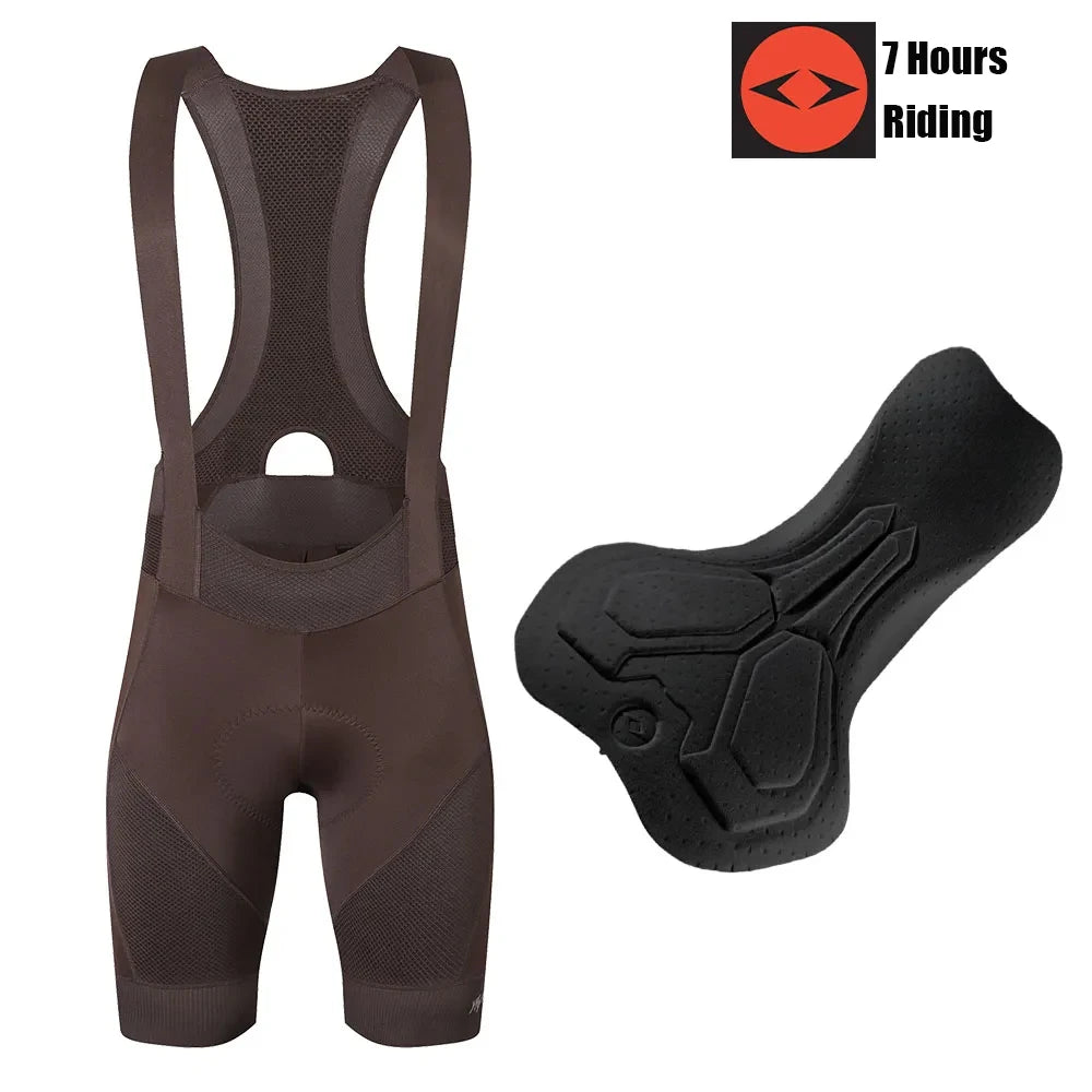 YKYWBIKE Men's Cycling Bib Shorts Italy Elastic Interface 7 Hours Paded Riding Pro Tihgt Bicycle Bib  Road Bike Cycling Shorts