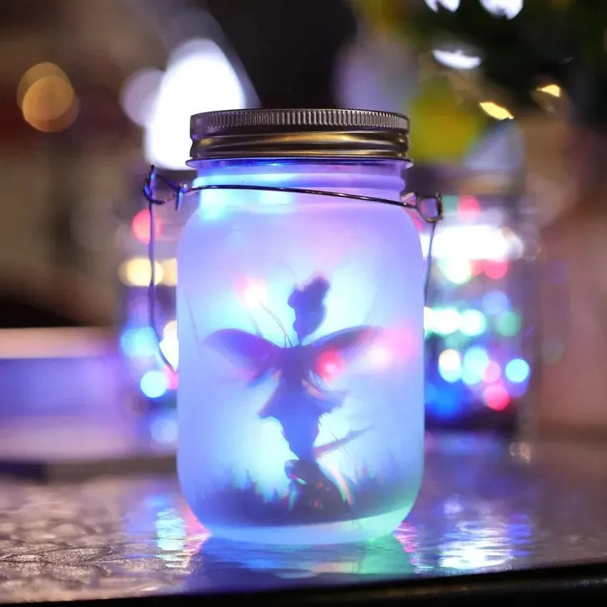 Solar Mason Jar Light Solar Lantern Fairy Lights Waterproof IP65 Hanging Standing Solar Lamp Garden Ornament for Patio Lawn