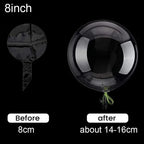 10pcs 8/10/12/16/18/20/24/inch Transparent Bobo Balloon Clear Bubble Balloon For Wedding Birthday Party Decoration Helium Ballon