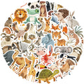 50pcs Cute Book Paintings Animals Stickers Aesthetic Decal Water Bottles Helmet Luggage Skateboard Cute Graffiti Sticker