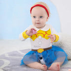 Baby Romper Tutu Dress with Headband Infant Baby Girl Princess Clothes Cute Design Kids Dress Halloween Party Costumes Outfit