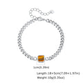 Stylish Men's Chain Bracelet,Hip Hop Stainless Steel Cuban Chain Wristband,Jewelry Gift for Father Son Husband BBF