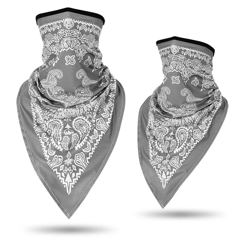 Men Women Bandanna Mask Sports Paisley Bandana Wrap Triangle Face Cover Ski Tube Scarf Fishing Hunting Hiking Neck Gaiter Shield
