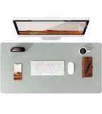 Large PU Leather Desk Pad – Non-Slip Office Mouse Pad & Desk Protector for Laptop, Keyboard, and Workstation
