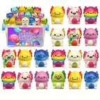 .12/24PCS Kids Adult Mini Kawaii Newt Cute Stress Relief Squeeze Toys Random Slow Rising Toy Carnival Goodie Party Send Gift